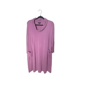 5 for $40 SALE ! 
J. Jill Purple Cowl Neck 3/4 Lengthh Sleeve 2 Mini Dress XL